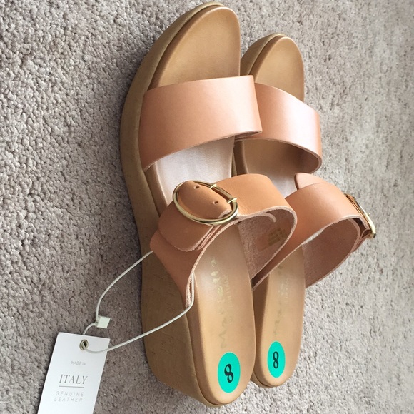 Mariella Made in Italy Platform Leather Sandals - Picture 3 of 7